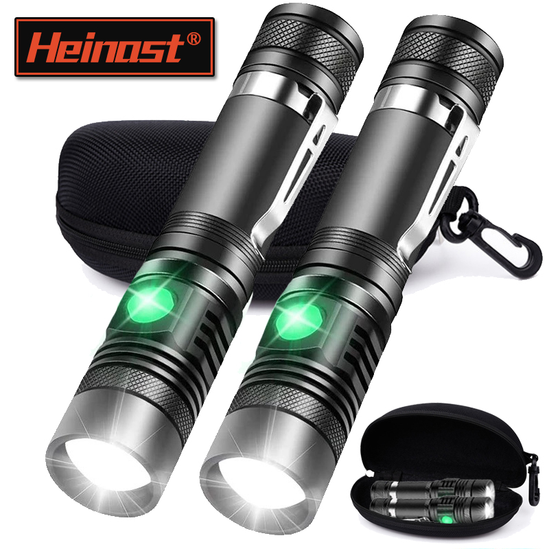 Home Decor Outside - Rechargeable T6 Handheld Flashlight Use 18650