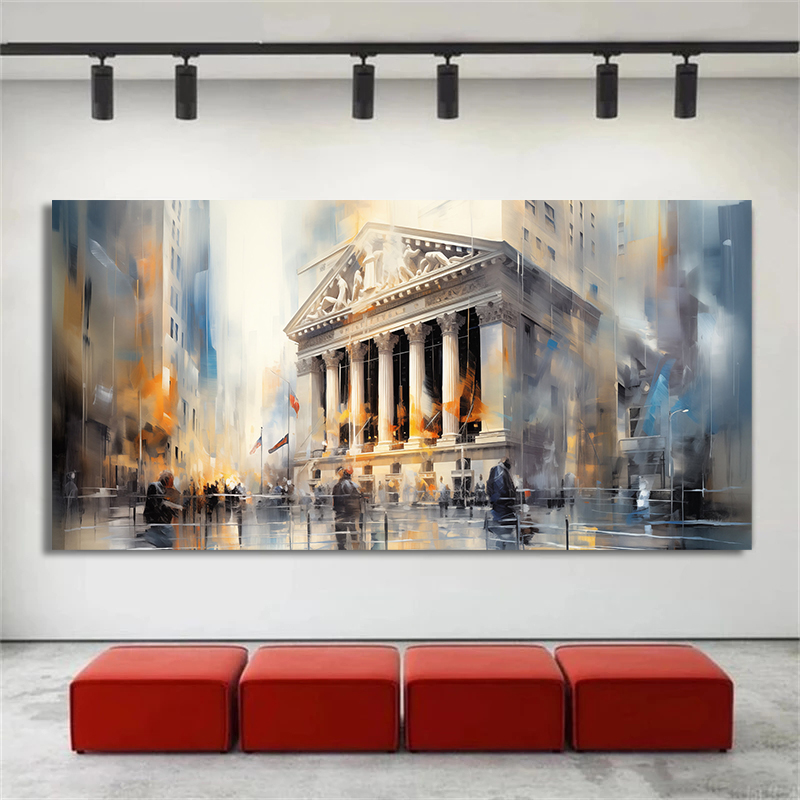 Home Decor Exchange - New York Stock Exchange Abstract Canvas