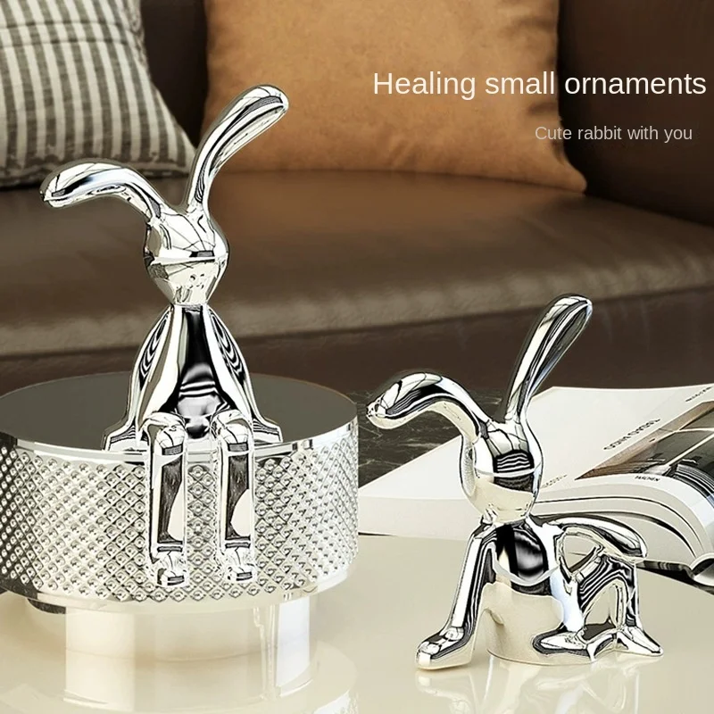 Home Decor Modern Organic - [MGT] Europe originality golden silver rabbit