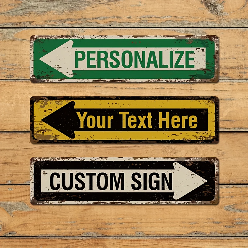 Home Decor Outside - 1PC Vintage Metal Tin Sign Street