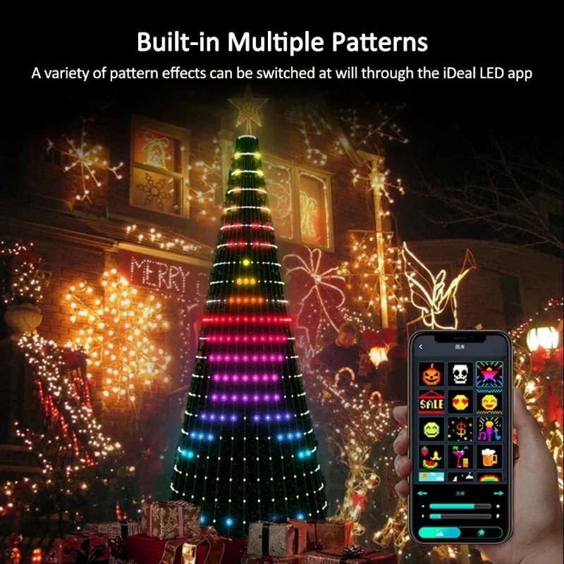 Home Decor Free App - Christmas Star Tree Lights RGB LED,