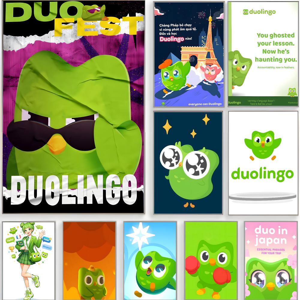 Home Decor Free App - cute app d-duolingo Poster Classic Wall