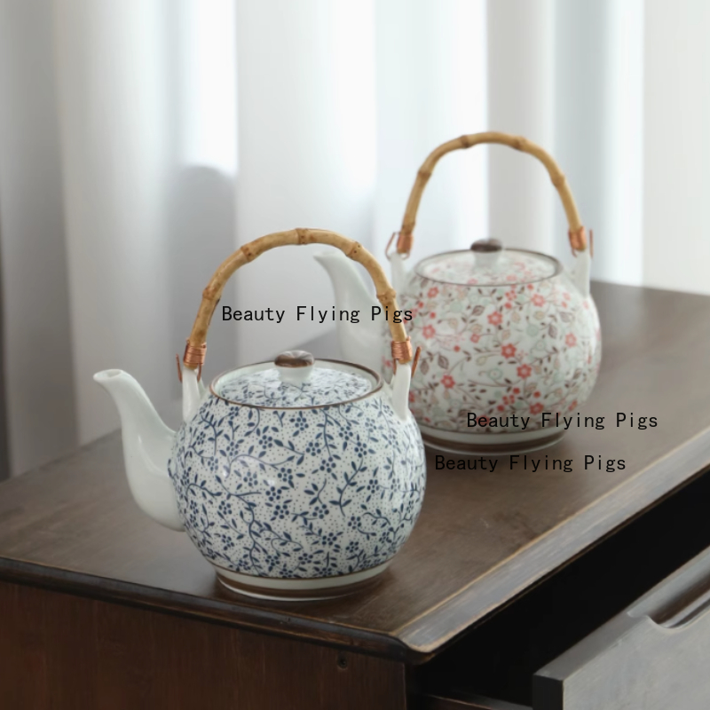 Home Decor Modern Organic - 1100ml ceramic teapot Ceramic Japanese style