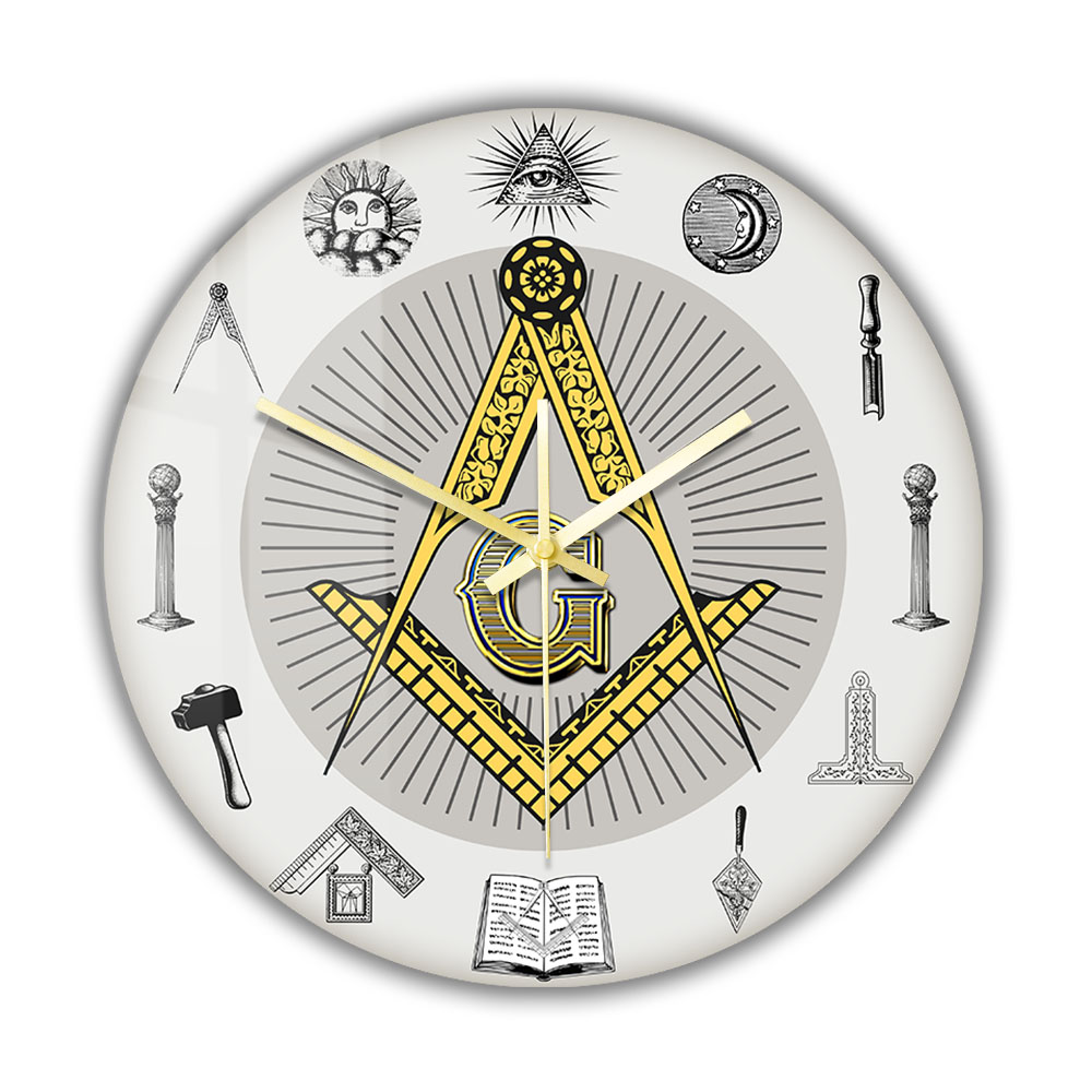 Home Decor Exchange - The Masonic Exchange White Square Compass
