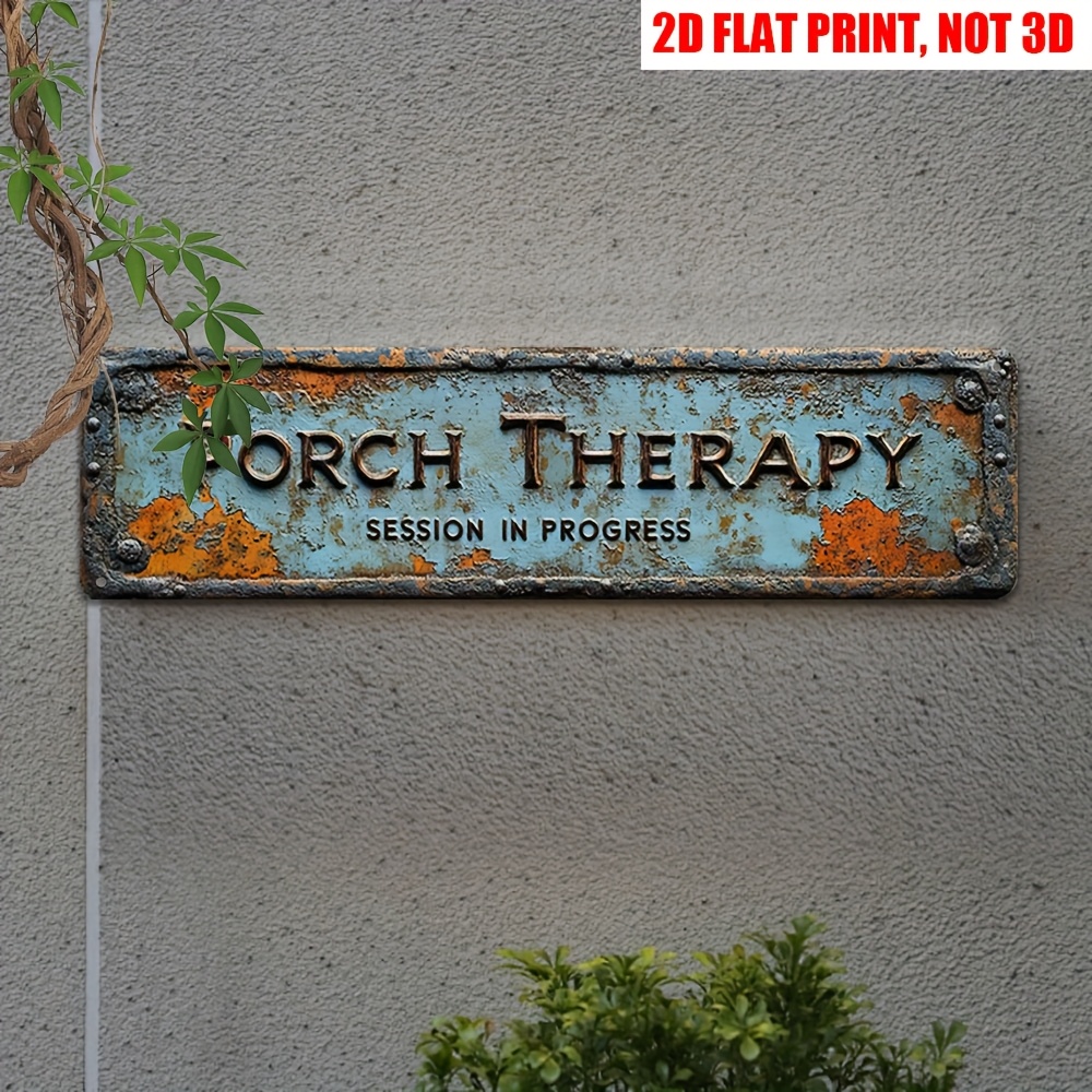 Home Decor Outside - 2D Flat Entrance Relaxation Metal Sign