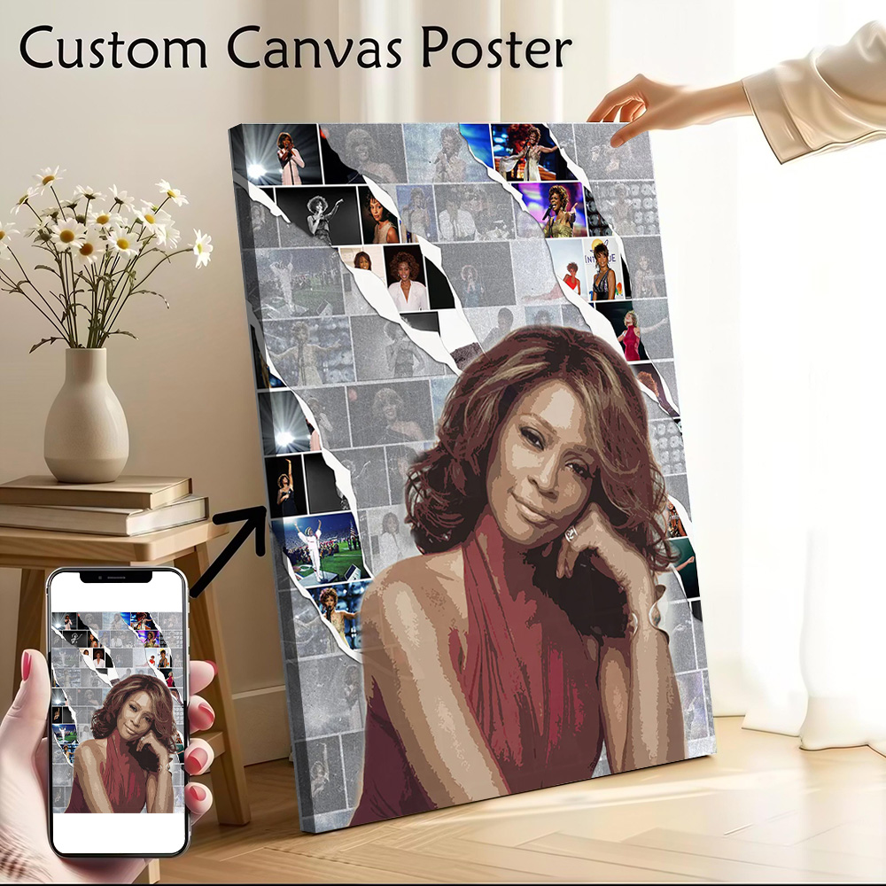 Whitney Houston Canvas Poster  - огляд і ціна Home Decor Houston