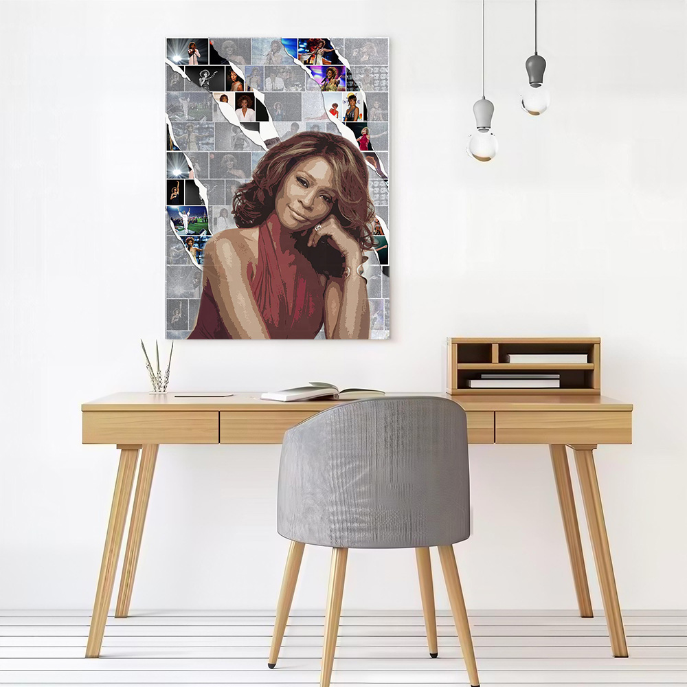 Whitney Houston Canvas Poster  - огляд і ціна Home Decor Houston