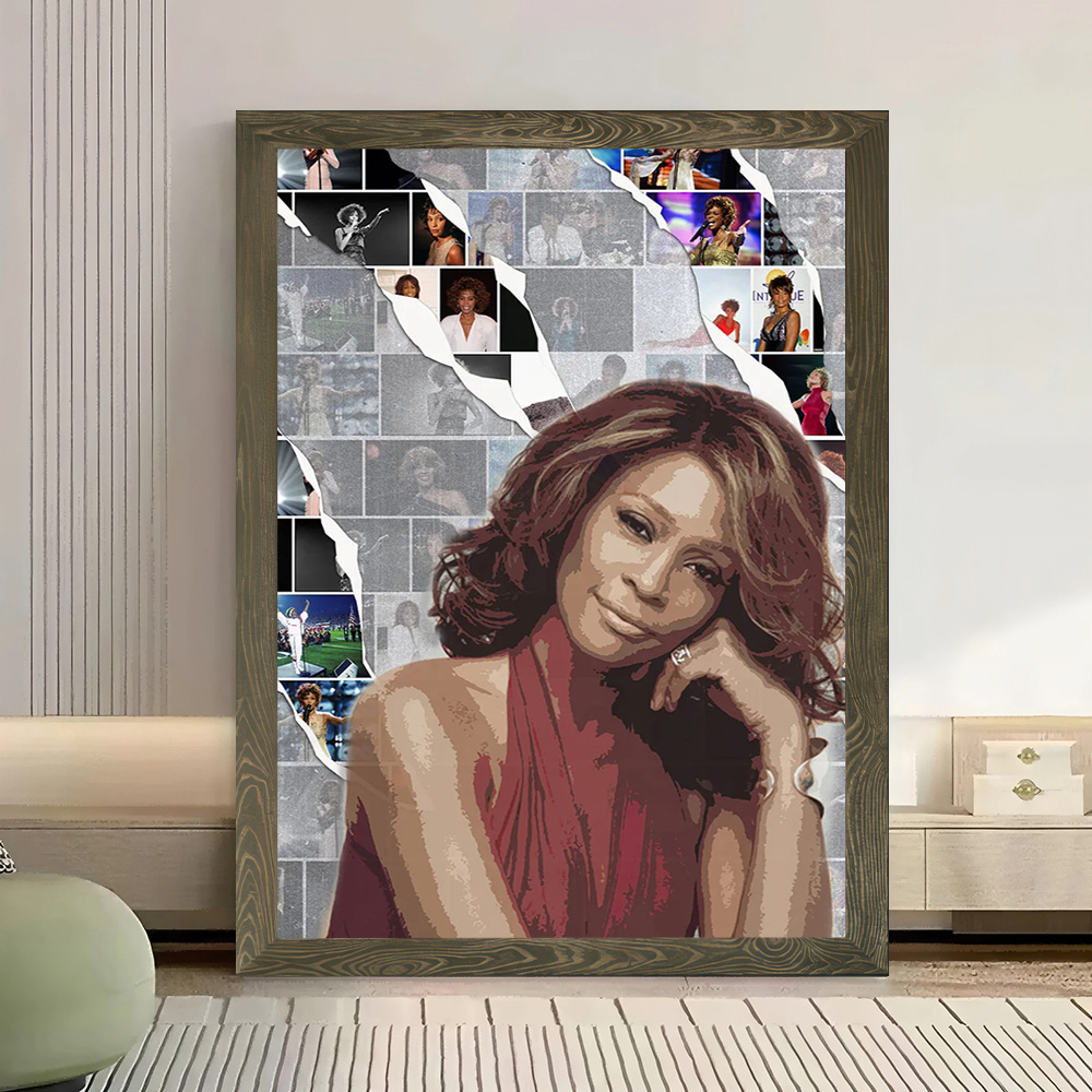 Whitney Houston Canvas Poster  - огляд і ціна Home Decor Houston