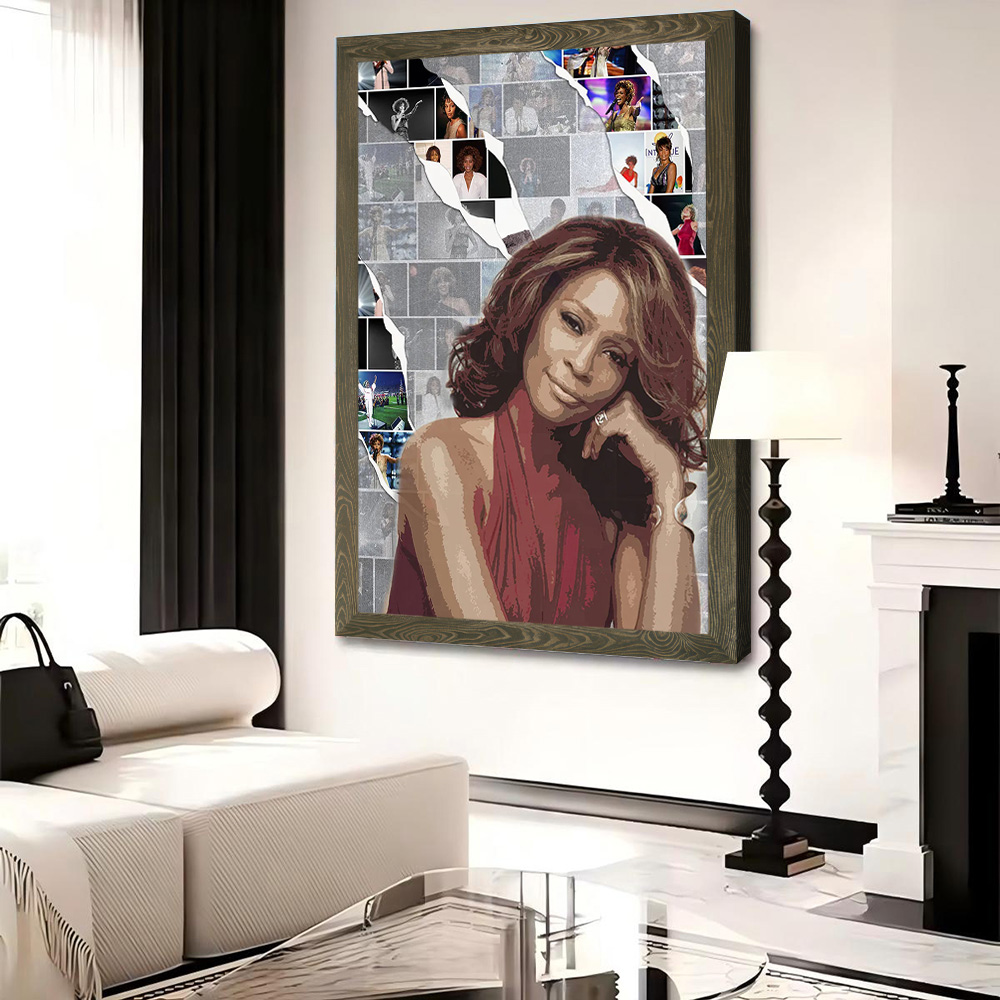 Whitney Houston Canvas Poster  - огляд і ціна Home Decor Houston