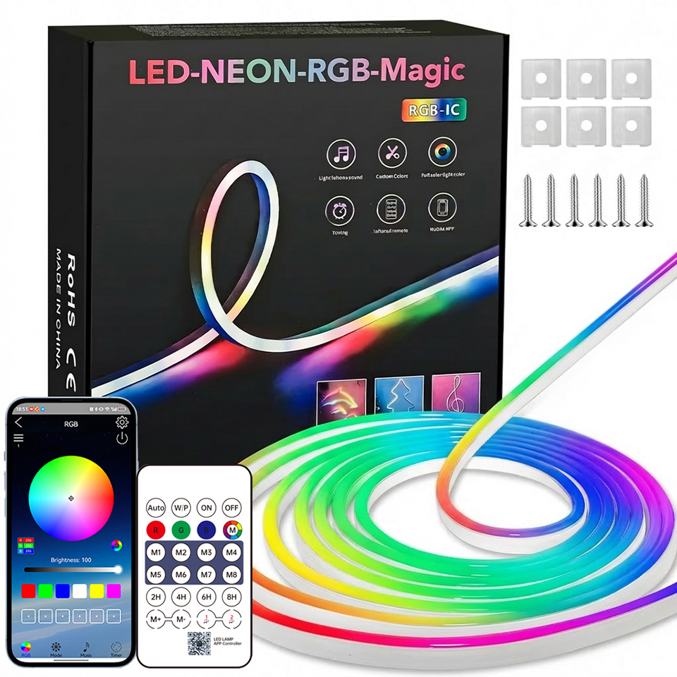 Bluetooth RGB Neon LED Strip 1 - огляд і ціна Home Decor Free App