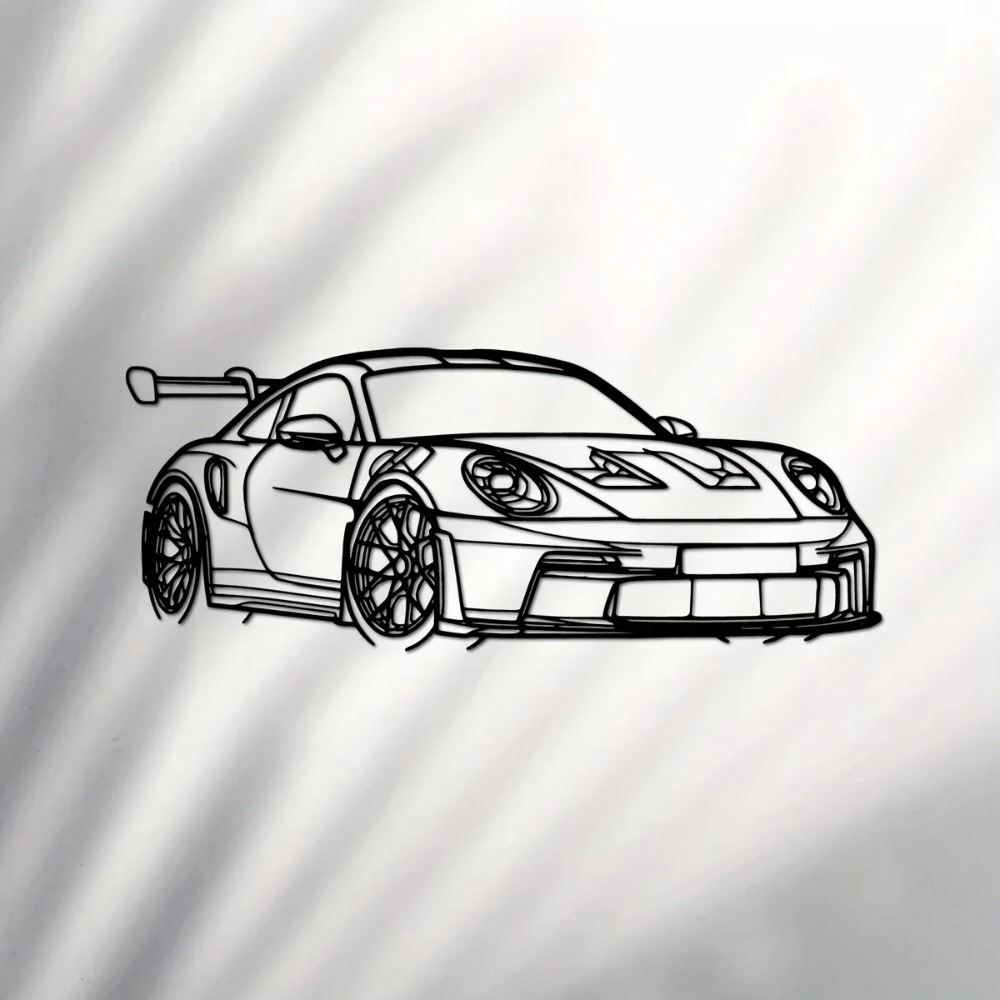 1pc Supercar Metal Wall Art -  - огляд і ціна Home Decor Enthusiast