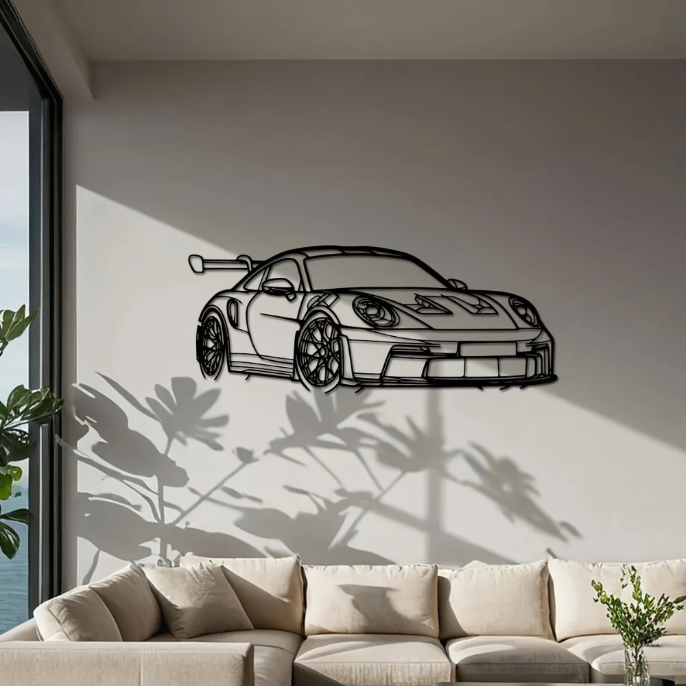 1pc Supercar Metal Wall Art -  - огляд і ціна Home Decor Enthusiast