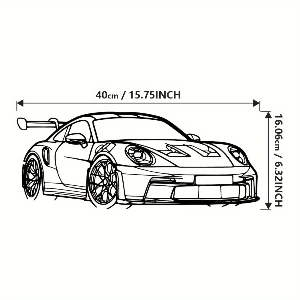 1pc Supercar Metal Wall Art -  - огляд і ціна Home Decor Enthusiast