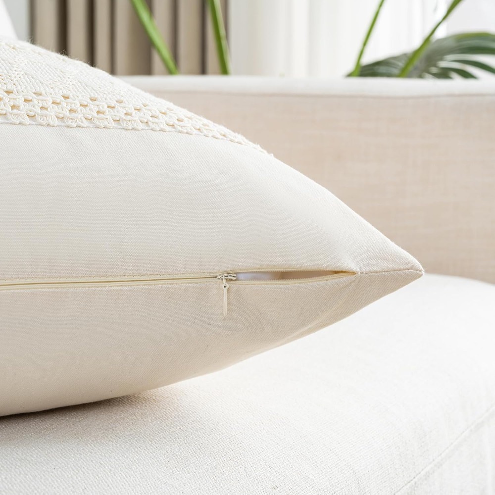 Boho Cream Lumbar Pillow Cover - огляд і ціна Home Decor Modern Organic