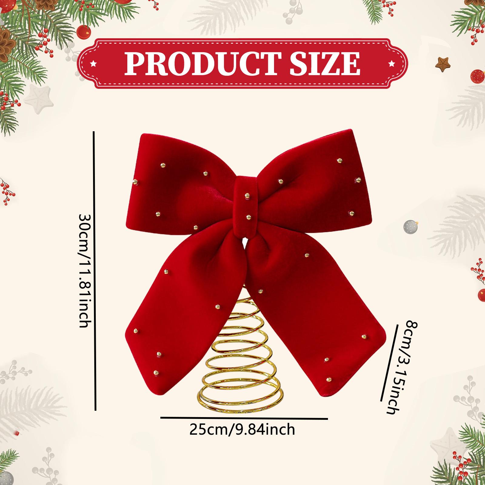 Elegant Red Bowknot Christmas  - огляд і ціна Home Xmas Decor Ideas