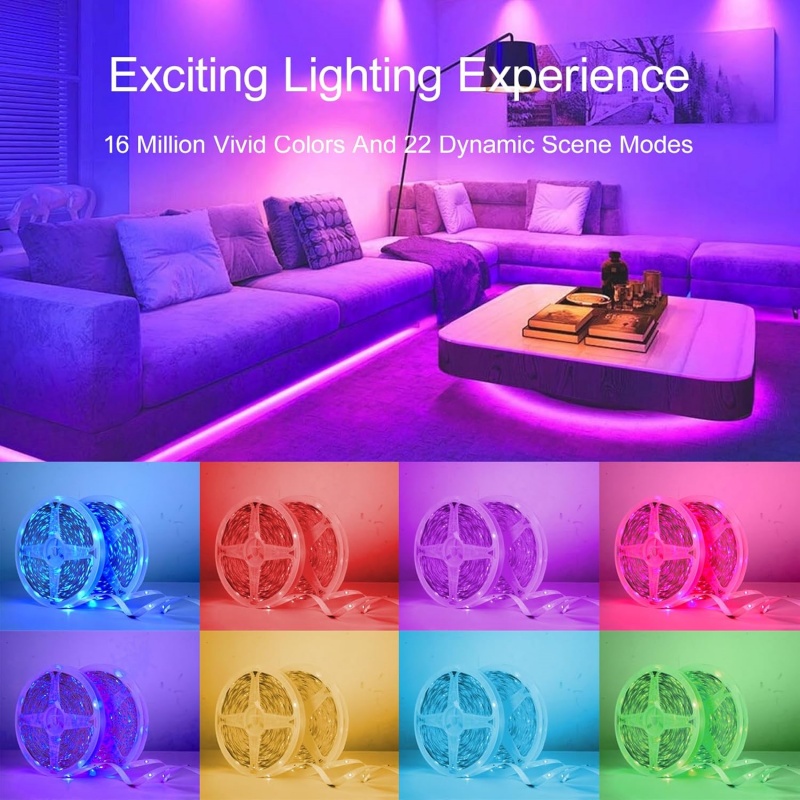 1-20m RGB LED Strip Lights 5V  - огляд і ціна Home Decor Free App