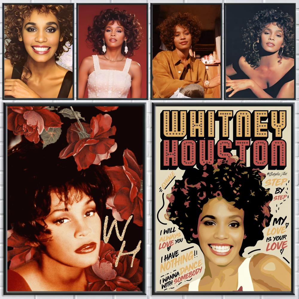 W-Whitney Houston Poster HD Se - огляд і ціна Home Decor Houston