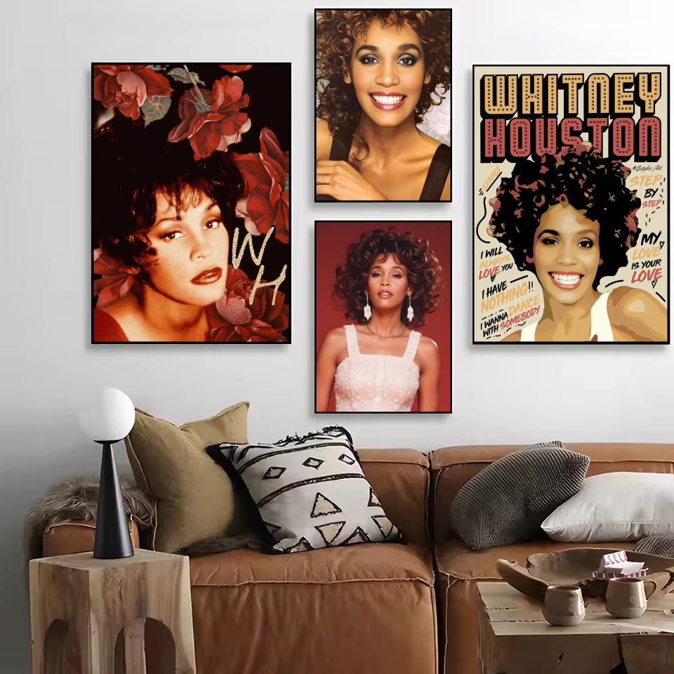 W-Whitney Houston Poster HD Se - огляд і ціна Home Decor Houston