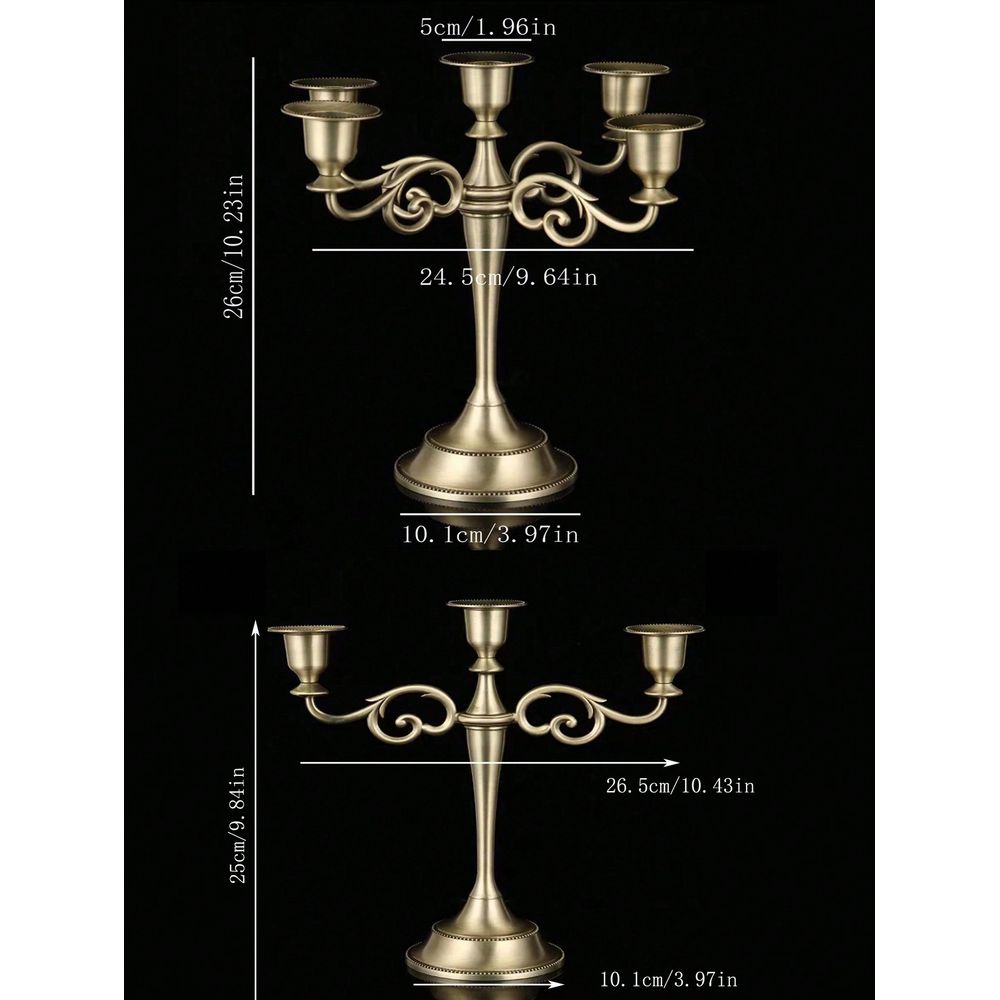 1pc Alloy Candelabra Metal 5Ar - огляд і ціна Home Decor Event