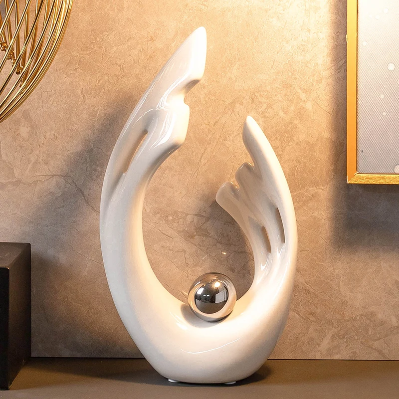 Simplicity White Ceramic Shape - огляд і ціна Home Decor Modern Organic