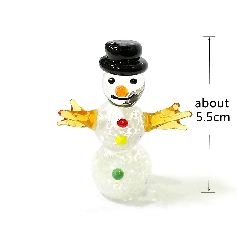 Mini Glass Snowman Figurine Cu - огляд і ціна Home Xmas Decor Ideas