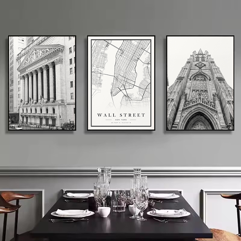 Vintage Black&White Wall Stree - огляд і ціна Home Decor Exchange