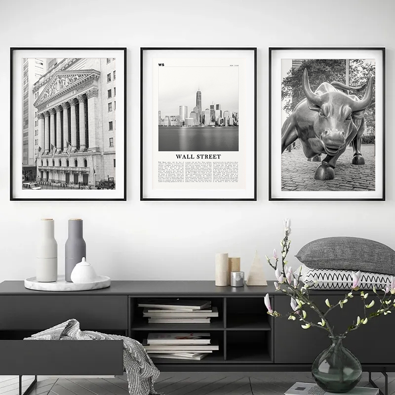Vintage Black&White Wall Stree - огляд і ціна Home Decor Exchange