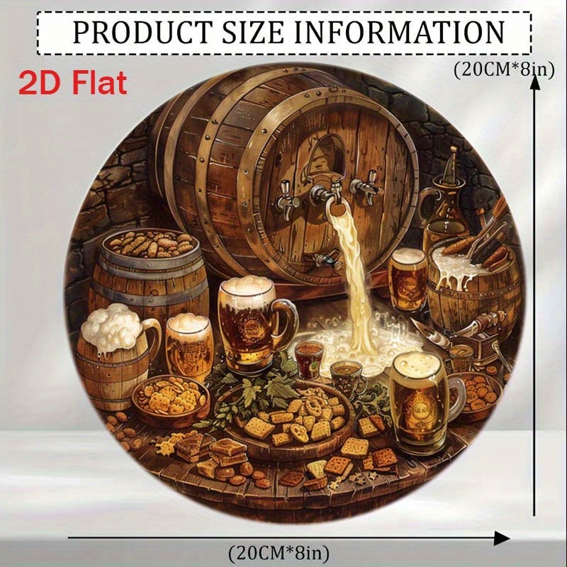 1Pc Round 2D Flat Aluminum Sig - огляд і ціна Home Decor Outside