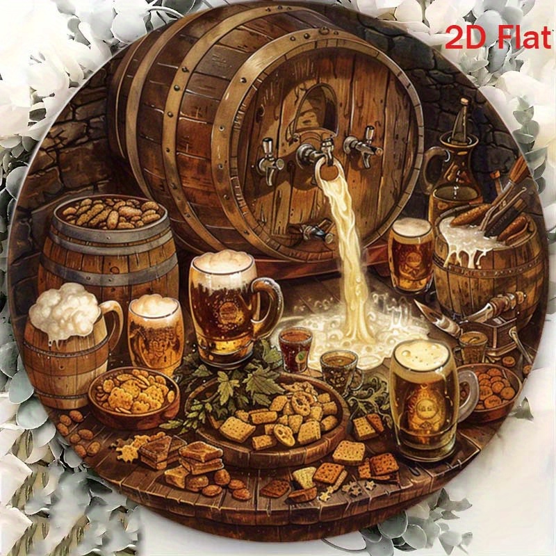 1Pc Round 2D Flat Aluminum Sig - огляд і ціна Home Decor Outside