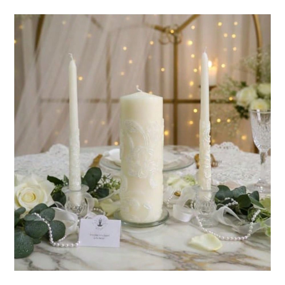 Inch High Cream Wedding Unity  - огляд і ціна Home Decor Event