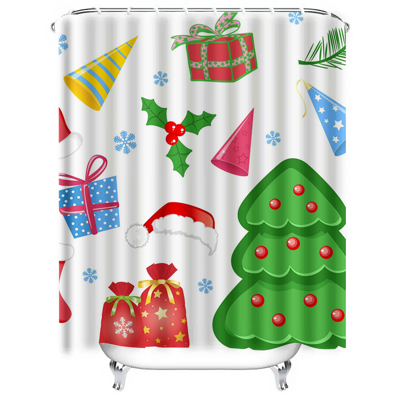 TU Shower Curtain Christmas Fo - огляд і ціна Home Xmas Decor Ideas