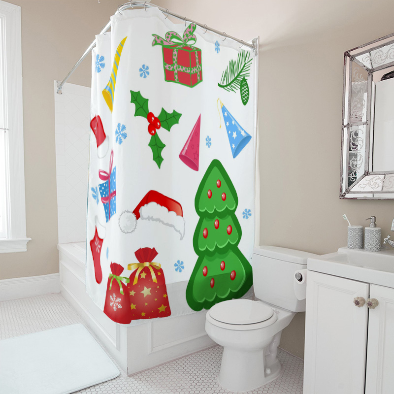TU Shower Curtain Christmas Fo - огляд і ціна Home Xmas Decor Ideas