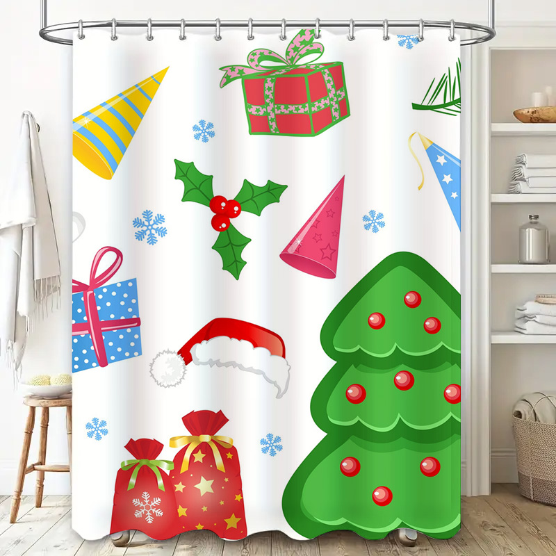 TU Shower Curtain Christmas Fo - огляд і ціна Home Xmas Decor Ideas