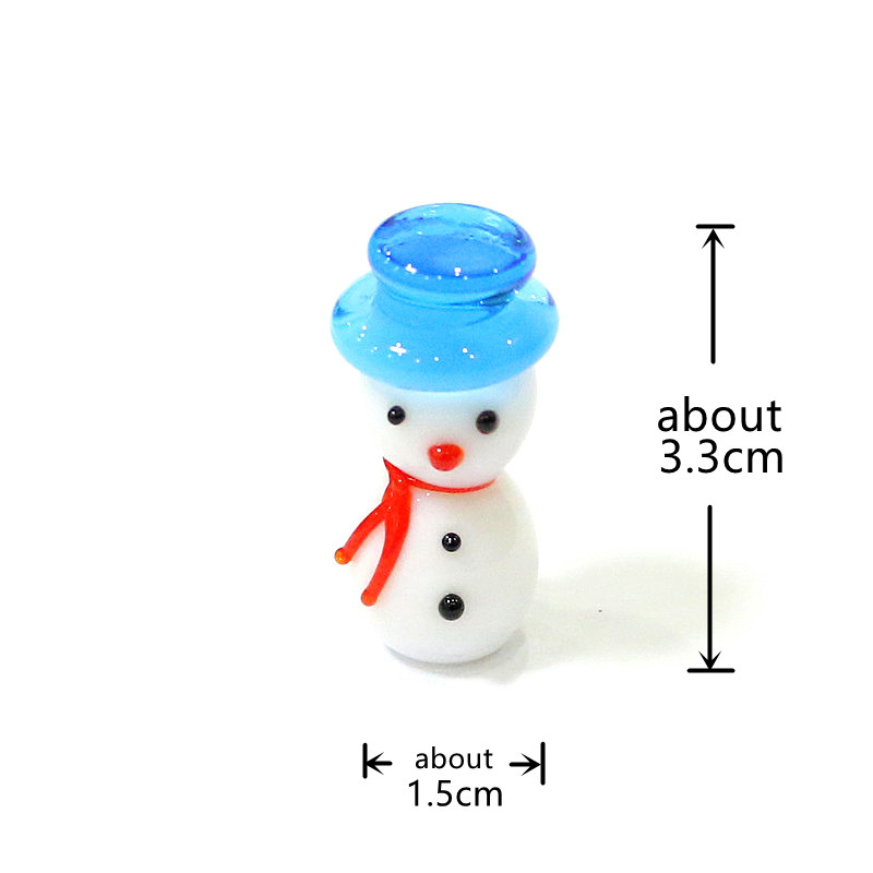 Mini Cute Glass Snowman Christ - огляд і ціна Home Xmas Decor Ideas