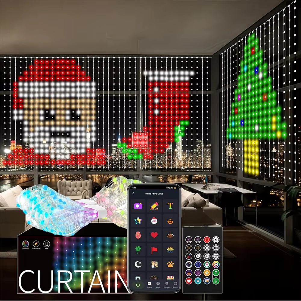 Smart RGB Pixel Curtain Lights - огляд і ціна Home Decor Free App