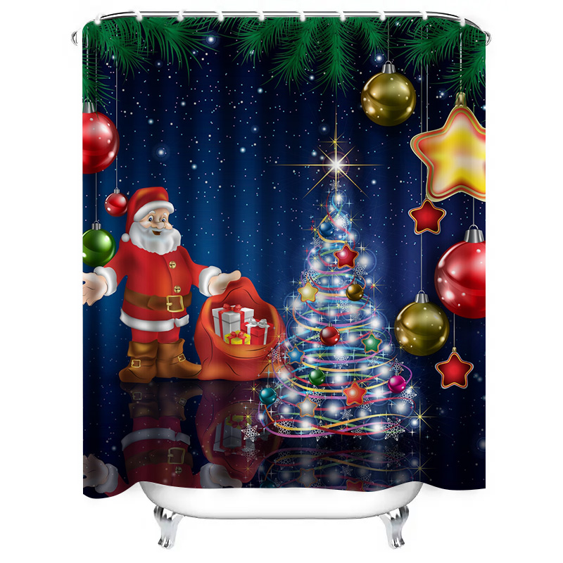 TU Christmas Shower Curtain Sa - огляд і ціна Home Xmas Decor Ideas