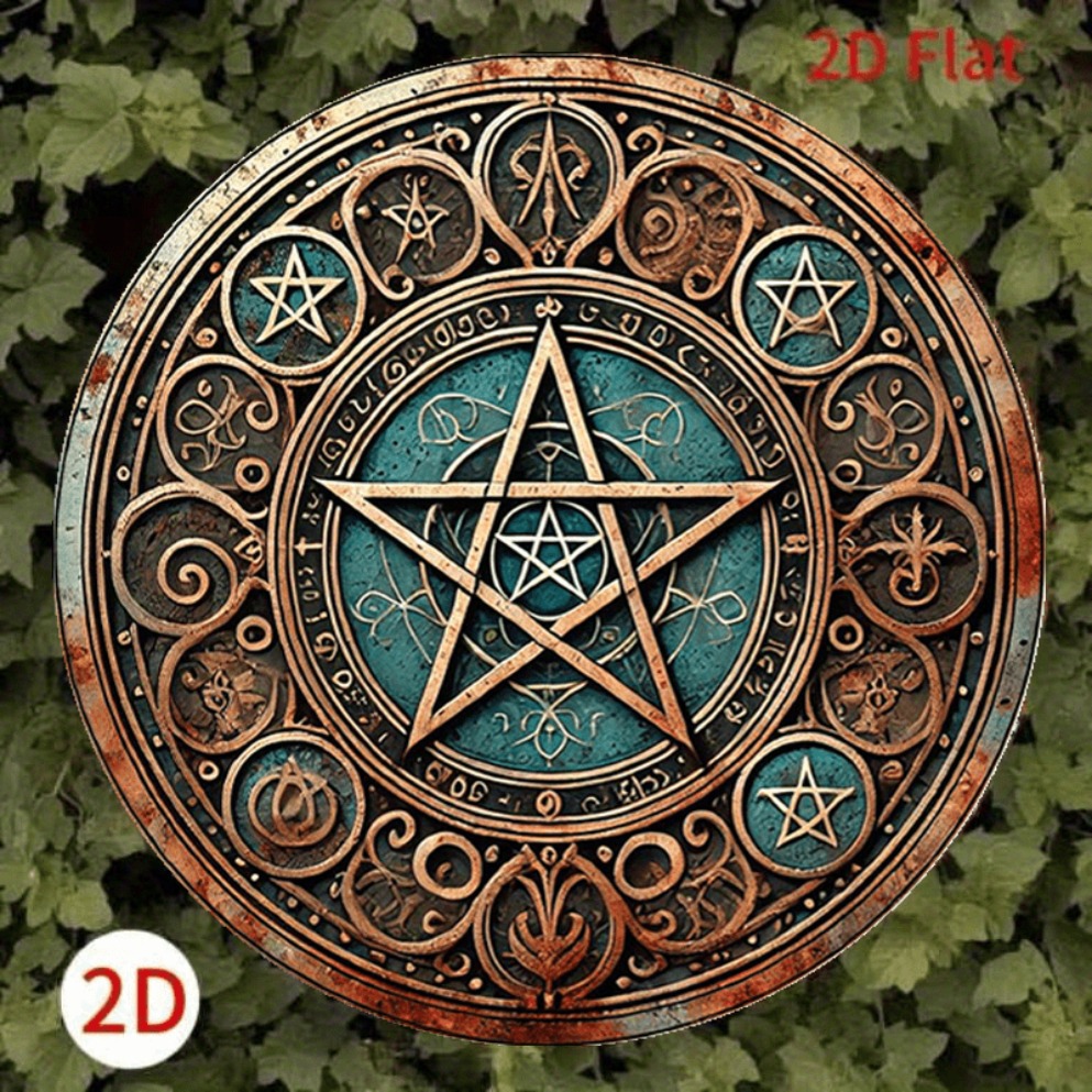 Vintage Wiccan Pentagram Metal - огляд і ціна Home Decor Enthusiast