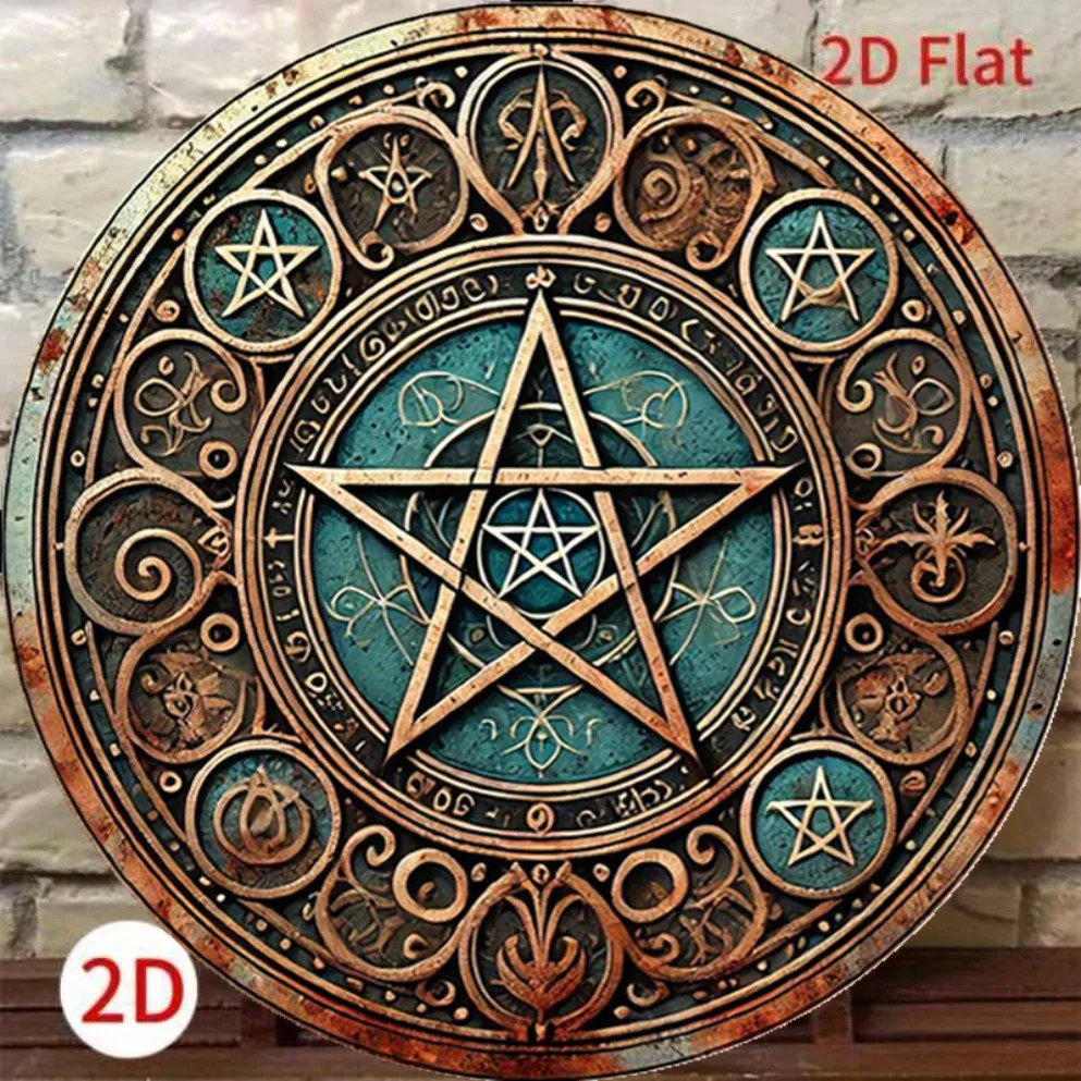 Vintage Wiccan Pentagram Metal - огляд і ціна Home Decor Enthusiast