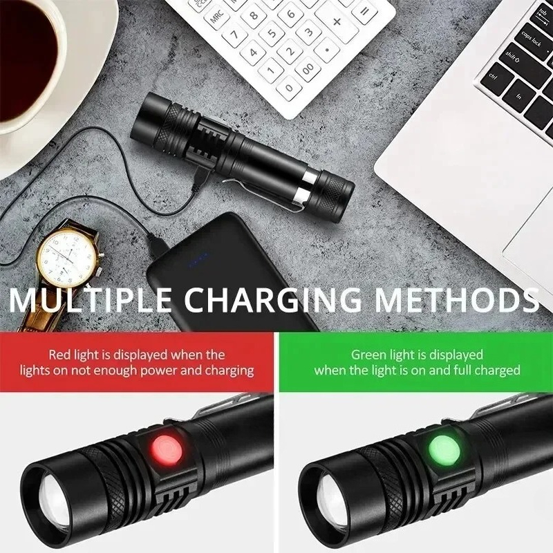 T6 LED Rechargeable Flashlight - огляд і ціна Home Decor Outside