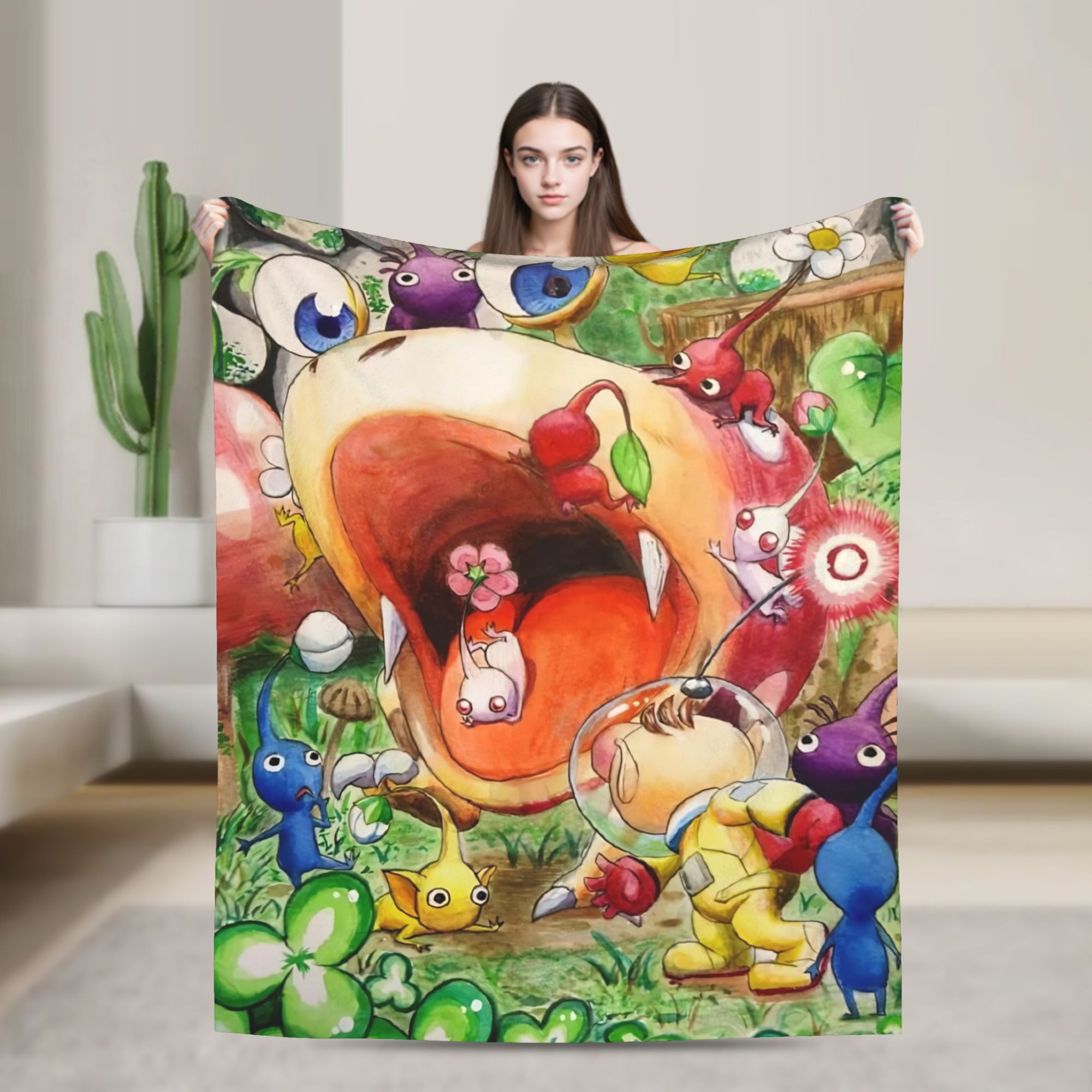 Pikmin Game Blanket  Warm Nove - огляд і ціна Home Decor Fallout 4