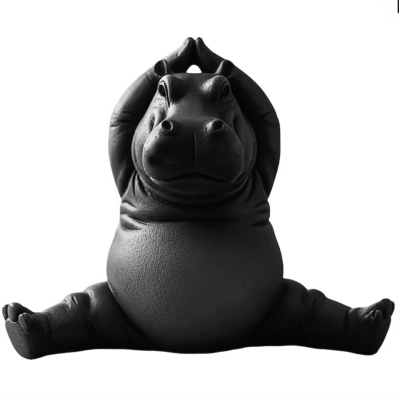 1 X Hippo Statue Ornament - Du - огляд і ціна Home Decor Enthusiast